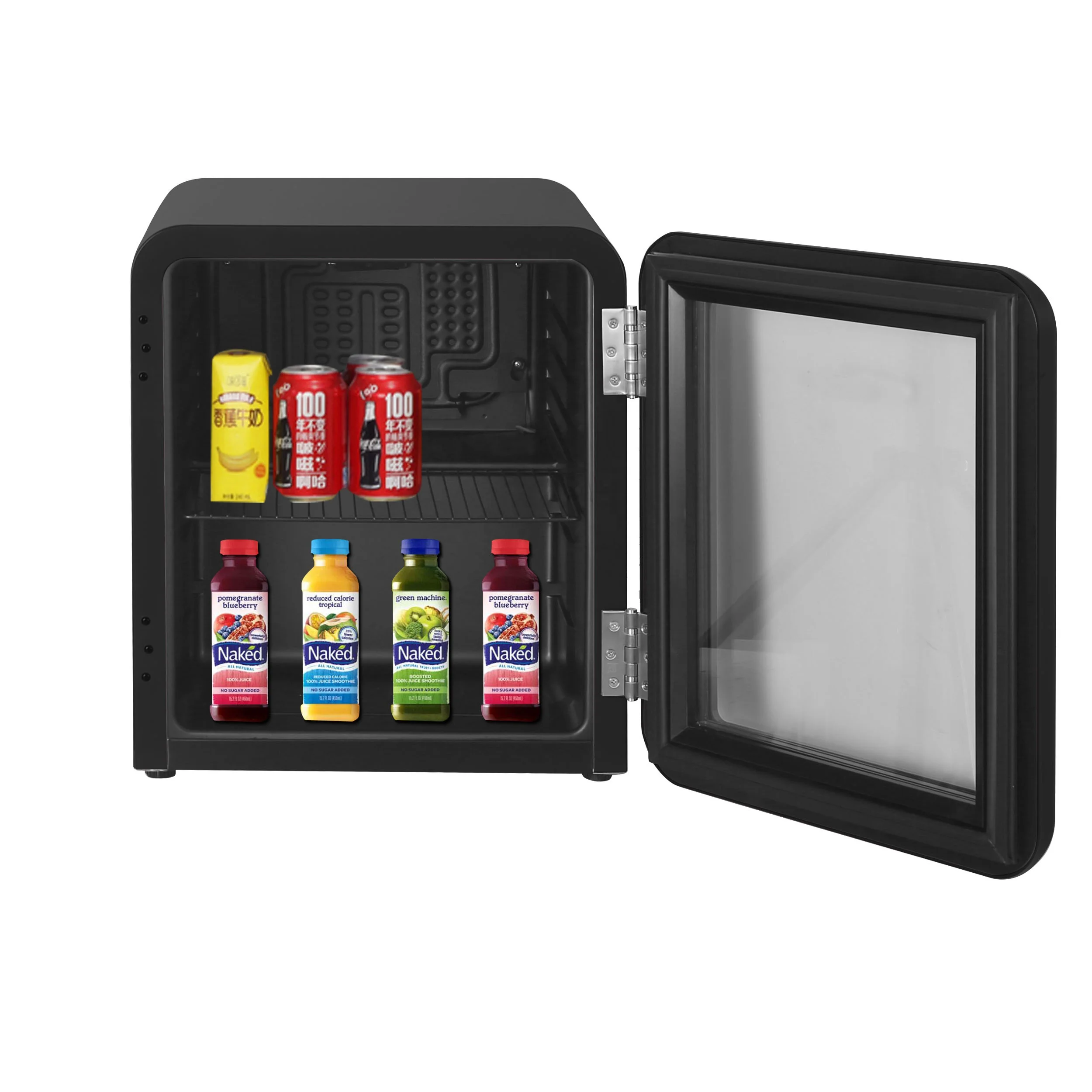 glass door mini bar fridge beverage cooler small drink chiller compact frigo refrigerator thermostat compressor r600a frigobar