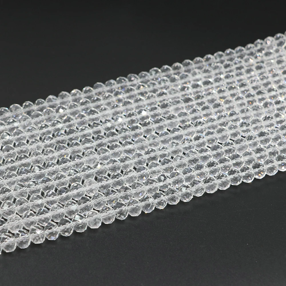 
Crystal Czech Loose Glass Rondelle 6mm Faceted Beads For Bracelet 5040# 