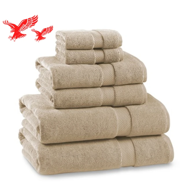Hot Sale Factory Wholesale High Quality Plain Dyed Dobby Soft 100% Cotton Bath Towel Set