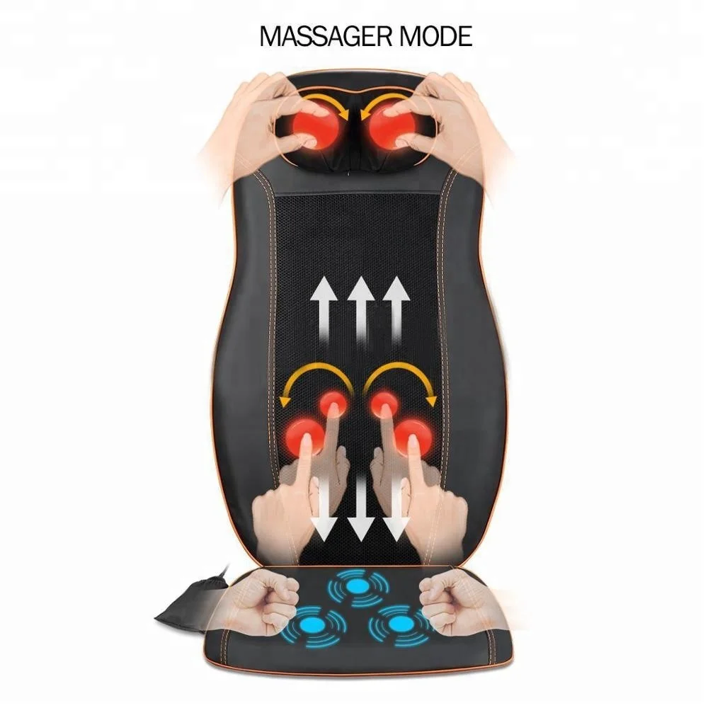 Luyao LY-803A-2 Shiatsu chair massage pad , cushion massaging machine
