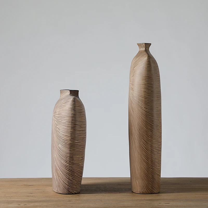 Home Decoration Accessories Embossed Creative Vase For Home Decor Flower