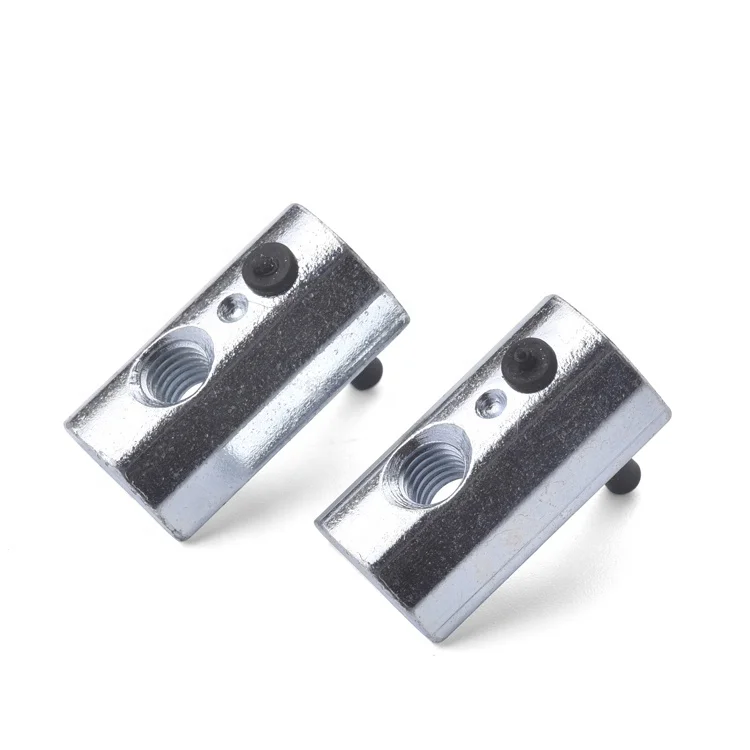 1/4-20 Drop-in t слот гайка слот 10 с гибкой резиновой ручкой