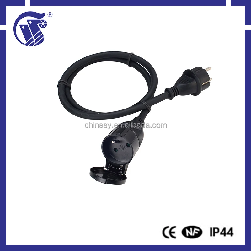IP44 220v multi plug power extension cord