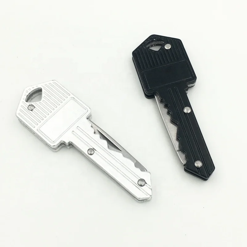Stainless Steel Mini Key Shaped folding multifunctional tool key chain ,Survival Camping Tool