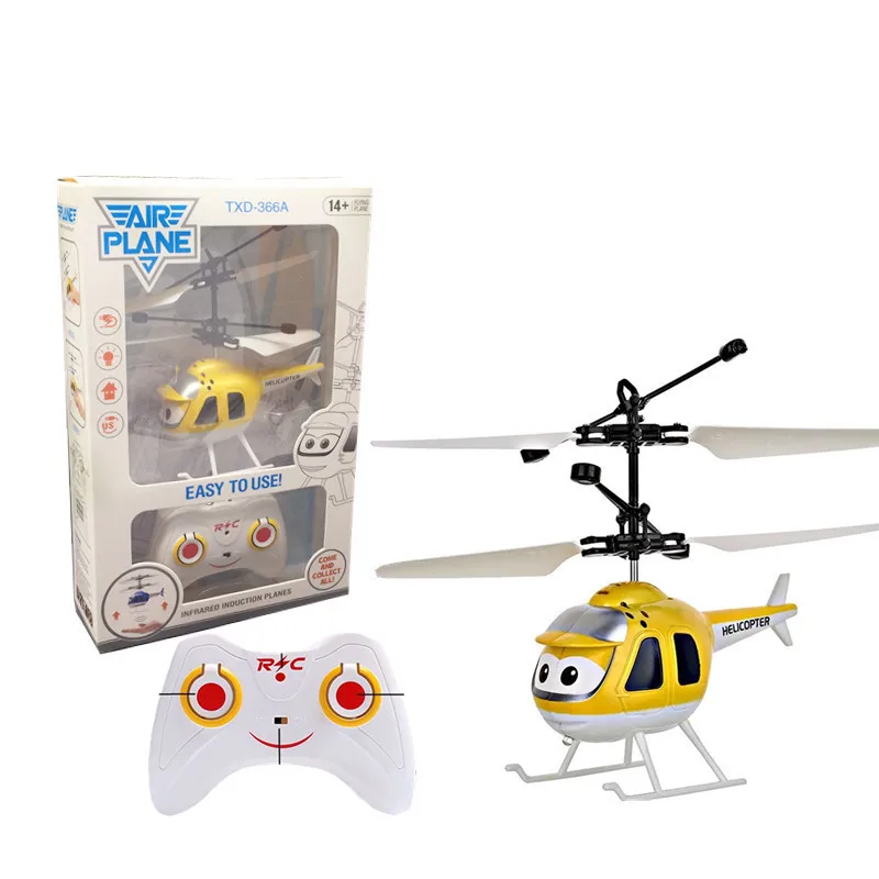 
XY-503 China Flying Mini RC Infrared Induction Aircraft Helicopter Toy with Flashing Light 