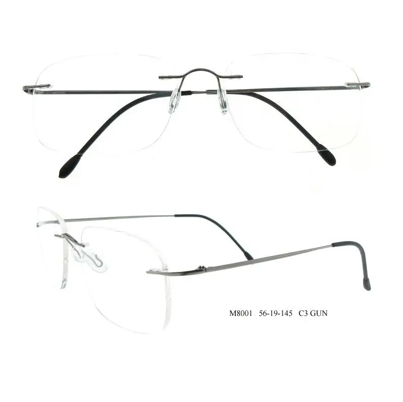HOT Selling rimless titanium frame beta titanium fashion design on wholesale optical frame