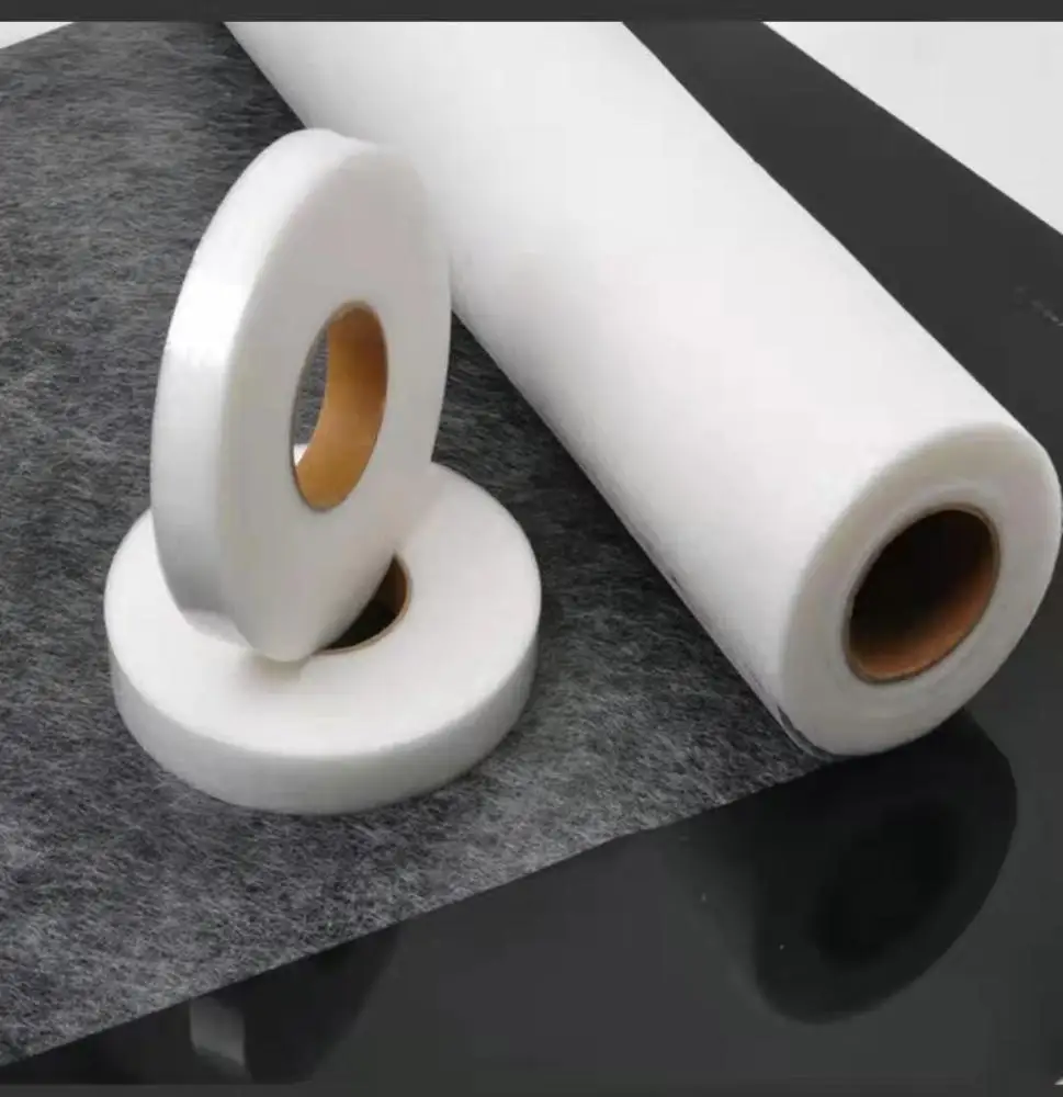 DF018/DF030/DF040/DF050/DF060/DF070/DF080/DF090/DF100 double side fusible PA glue interlining/tape for the garment