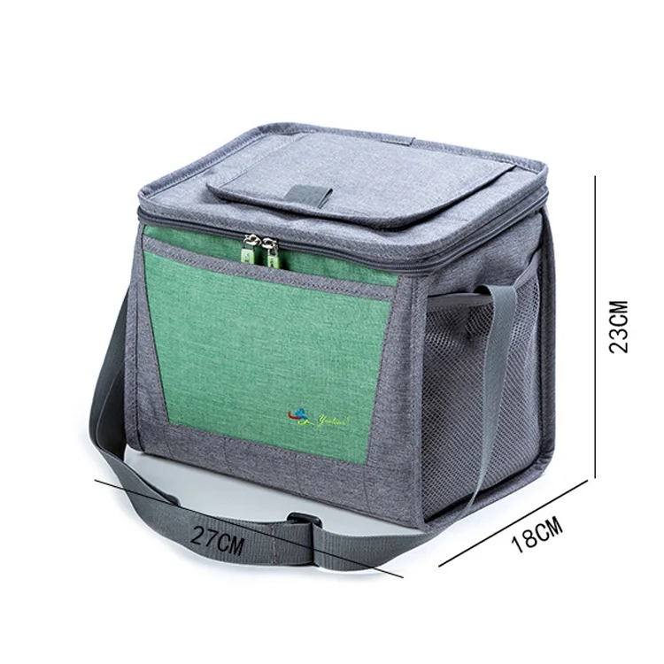11L Foldable Square Insulated Mini Cooler Bag Insulated Lunch Bag