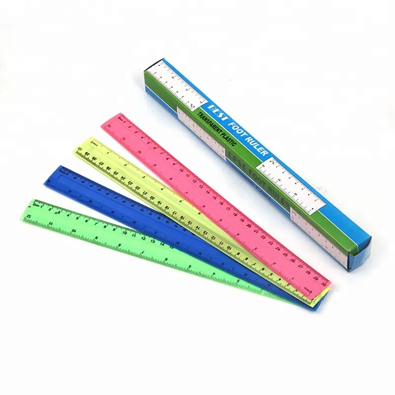 Promotional 12inch /30cm plastic straight ruler