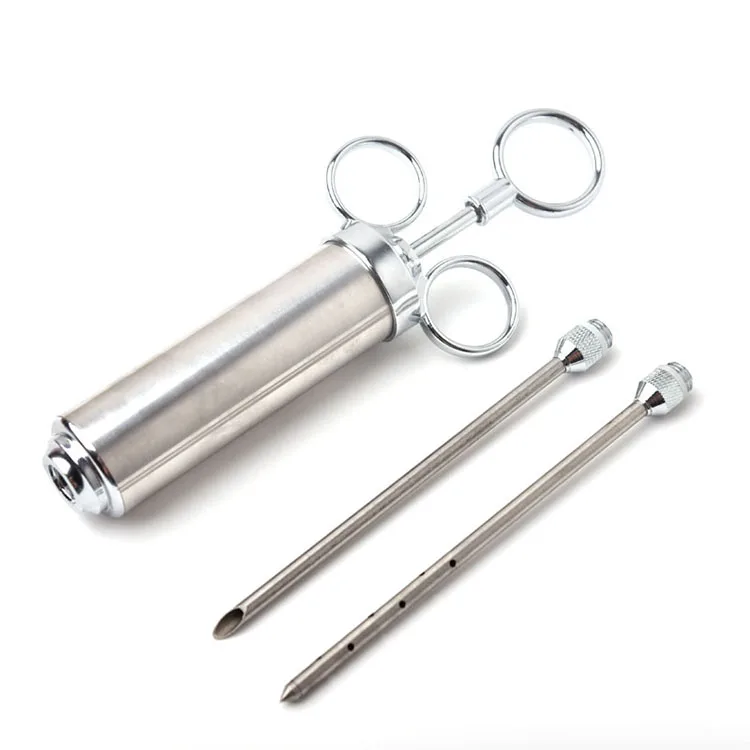 Stainless steel marinade injector 2 oz