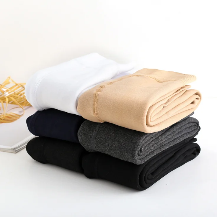 Wholesale hot sale pure color thicken warm stirrup girl leggings