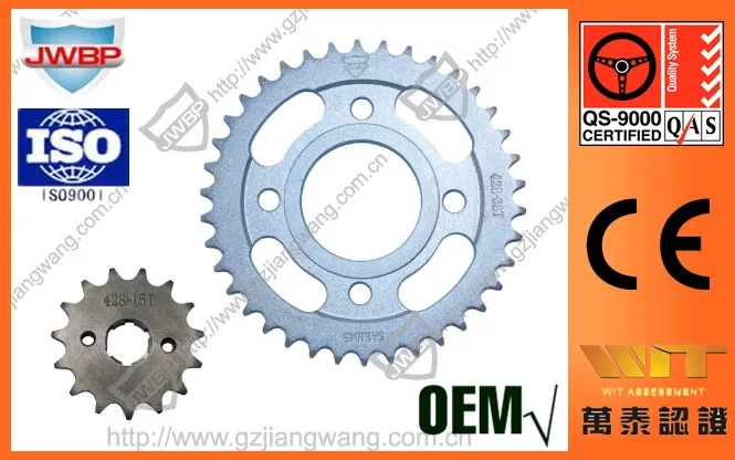 China Wholesale Motorcycle Chain Sprocket Set for Wheel Parts for Honda CG125