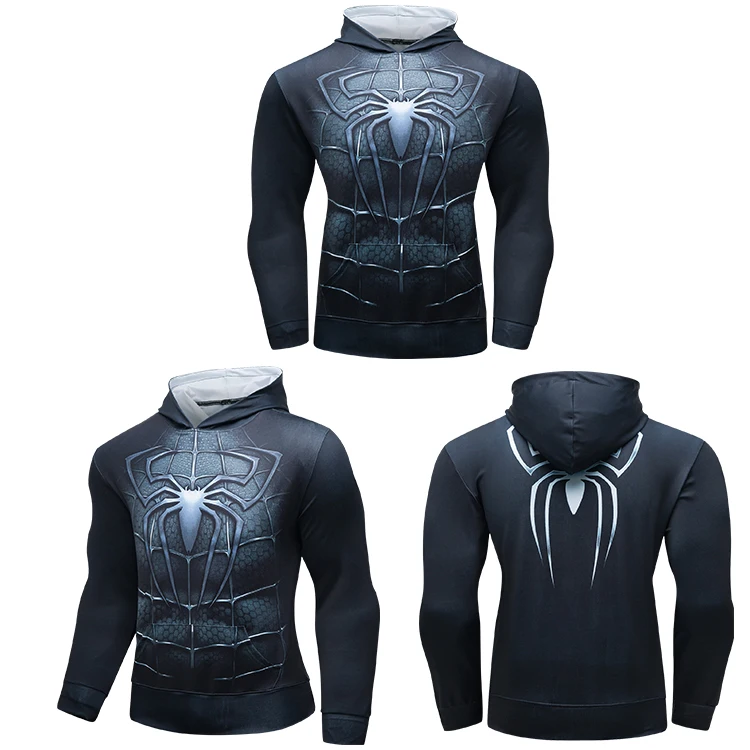 mens cheap blank plain funny spiderman black panther hoodies clothing