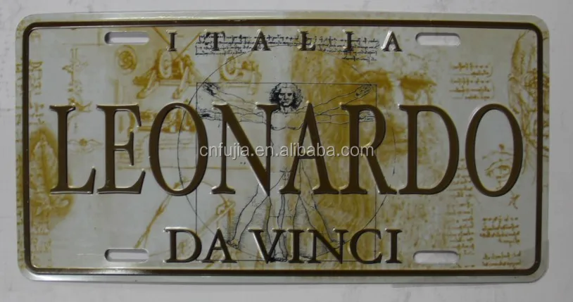 Decorative metal nameplate,engraving name plate aluminum sign car license plate