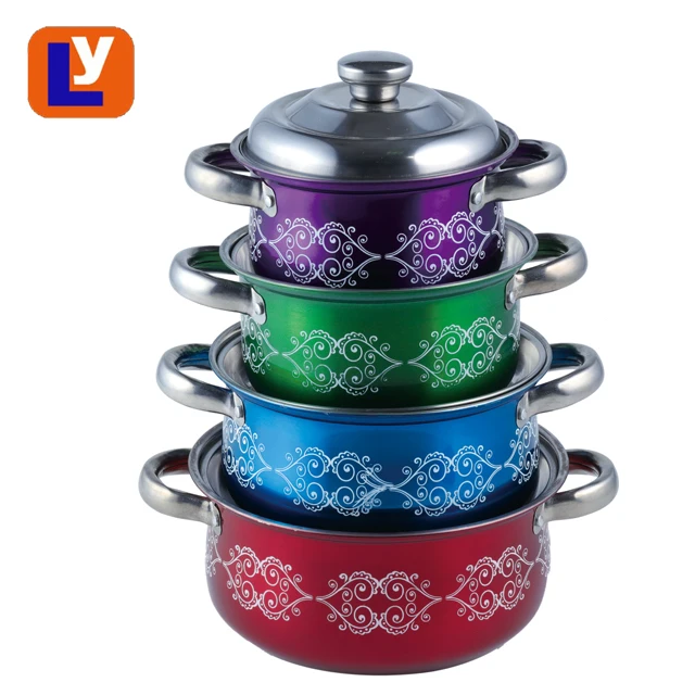 LY-S028  16-22CM  4sets  stainless steel kitchen wares cookware set