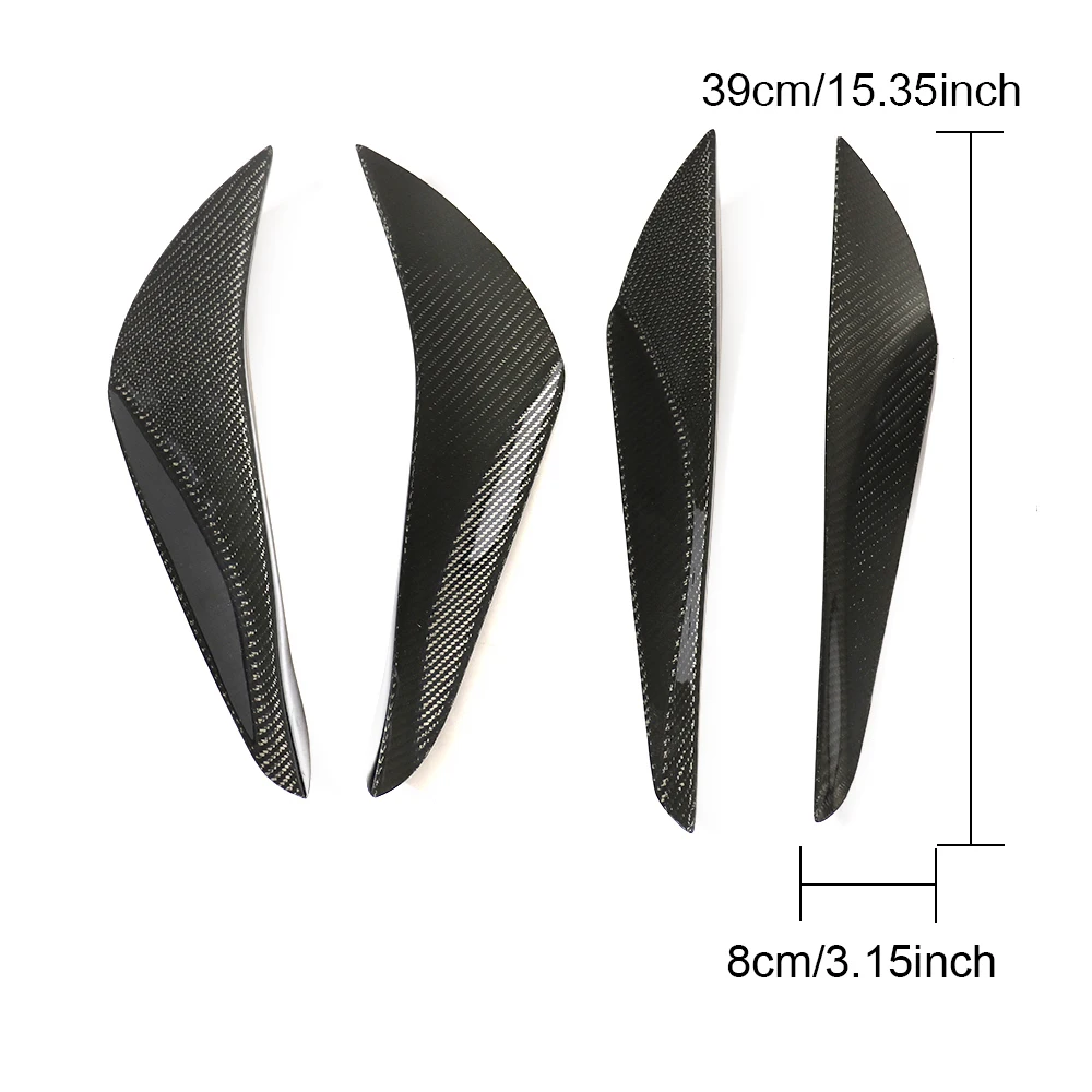 Carbon Fiber BRZ GT86 Front Bumper Fins for Toyota GT86 Scion FRS  FT86 12-18