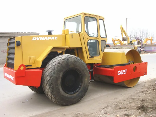 Высококачественный компактный однобарабанный Двойной вибрационный валик Dynapac CA25 CA251 CA251D для