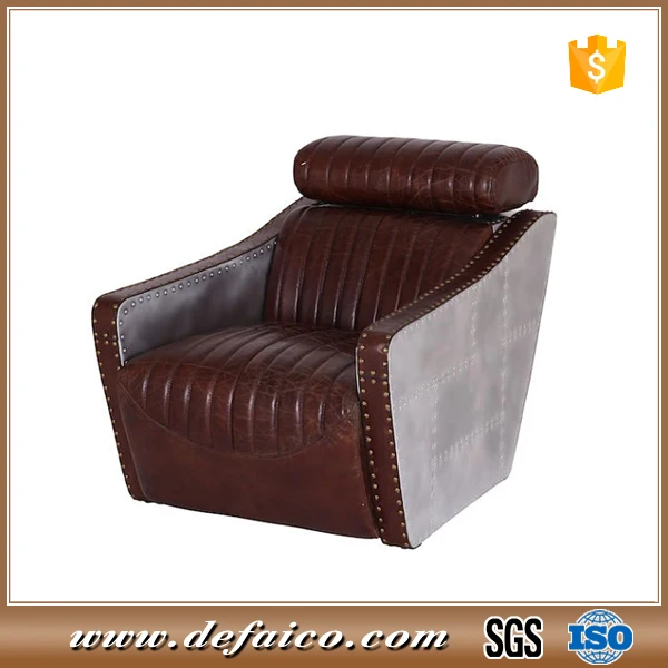 Авиатор Алюминиевый spitfire кресло с шляпкой гвоздя отделкой