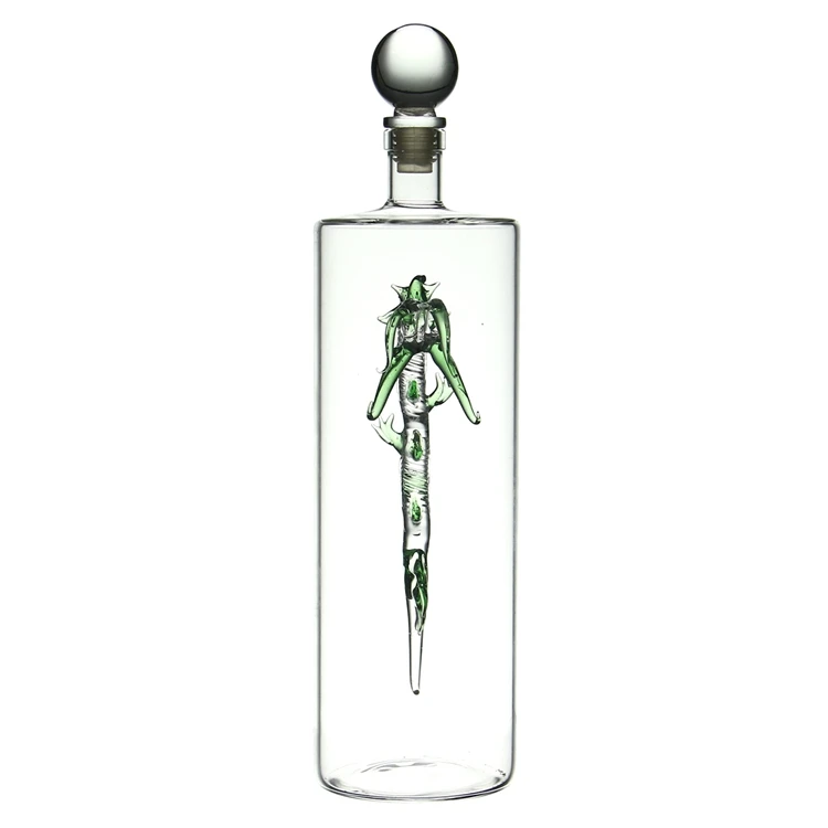 750ml Liquor Bottle within Dragon Shape as whiskey wine tequila vodka spirits bottle