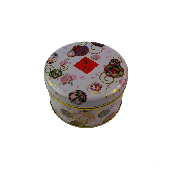 Colorful food grade cookie packaging tin box candy tin can tea tin packaging