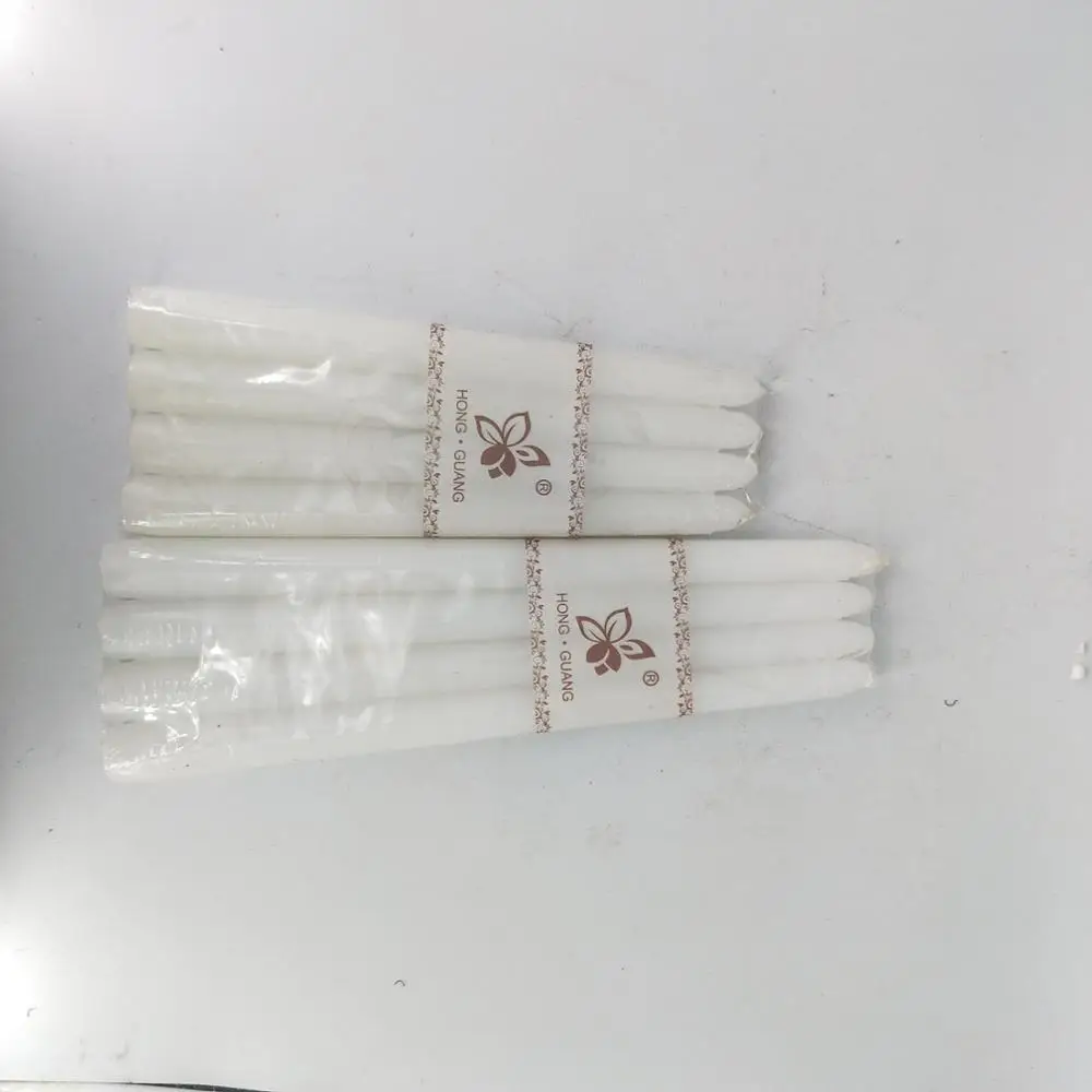 Africa Market Velas Brancas/ White Flute/stick Candle/ Bougies