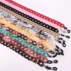 Fashion 65cm Many Colors  Oval Link Plastic Neck Chain Strap
