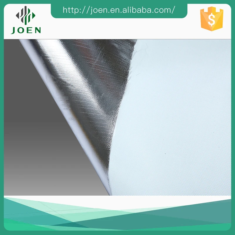 AL7-3732 0.43mm aluminium foil laminated fiberglass scrim mesh fabric