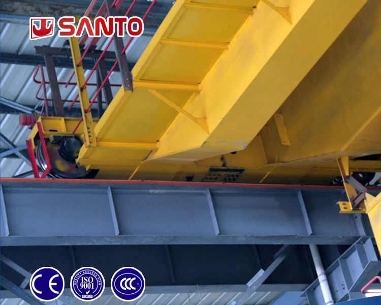 Top sale heavy duty double girder overhead bridge crane 25 ton with electric trolley