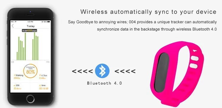 Bluetooth 4.0 фитнес трекер смарт шагомер 2015