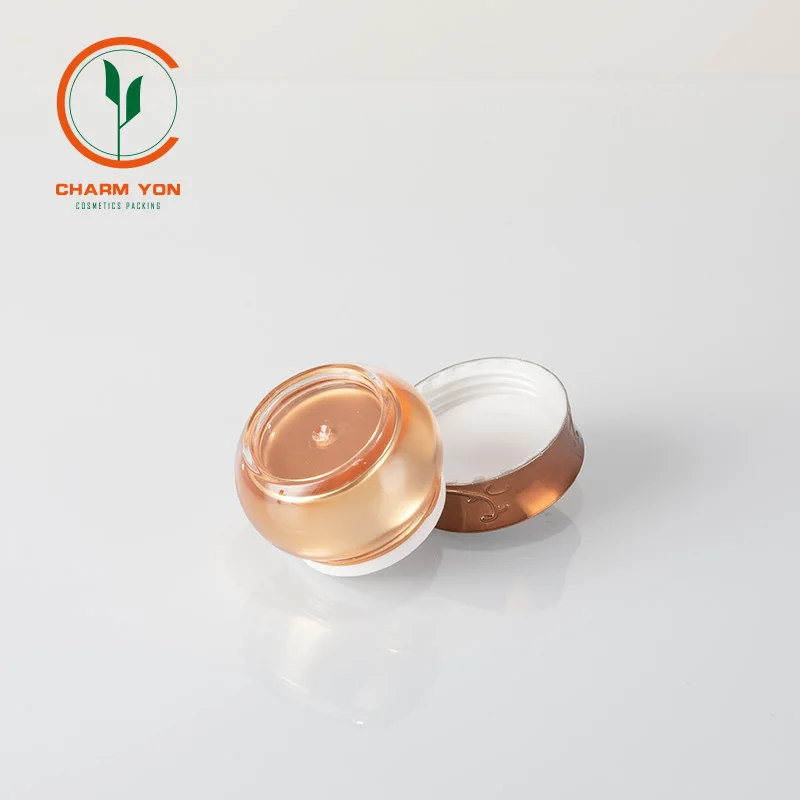 
Wholesale Cosmetic Packaging 10g/15g/30g round shape rose butterfly bottle cosmetic plastic packaging CY19003DS-G3 