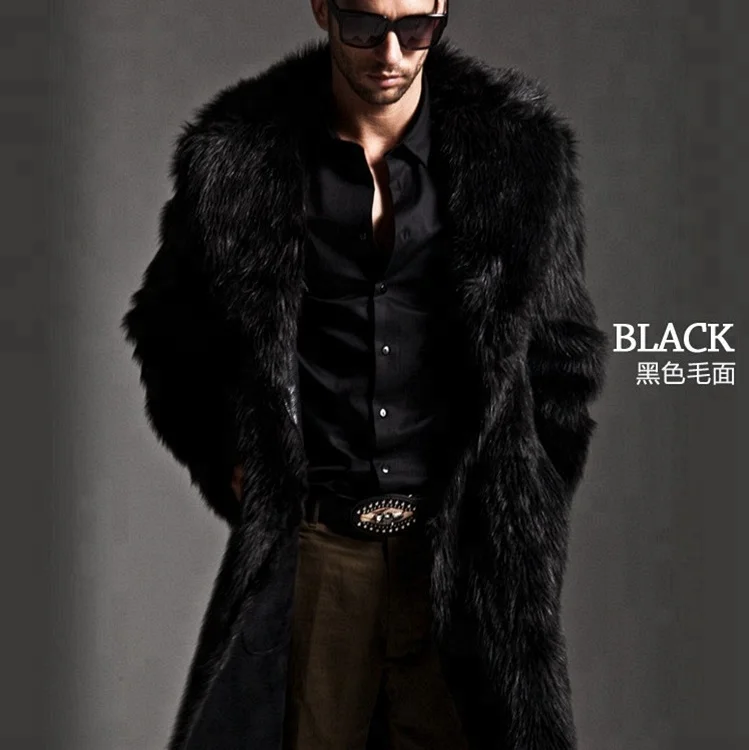 Factory direct wholesale clothes man winter faux fur coat