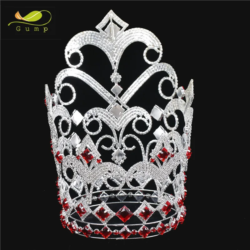 Large Custom Full Round Crystal Crown Beauty Tiara