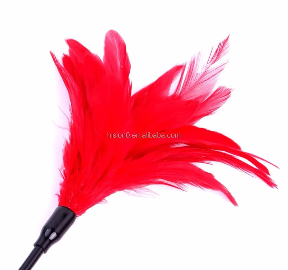 Bird Feather Beautiful Flower Shape Feather Tickler Feather Erotic Adult Toys Small Bondage Gear