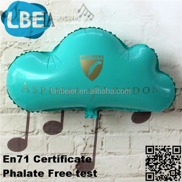custom air foil cloud shape balloons helium