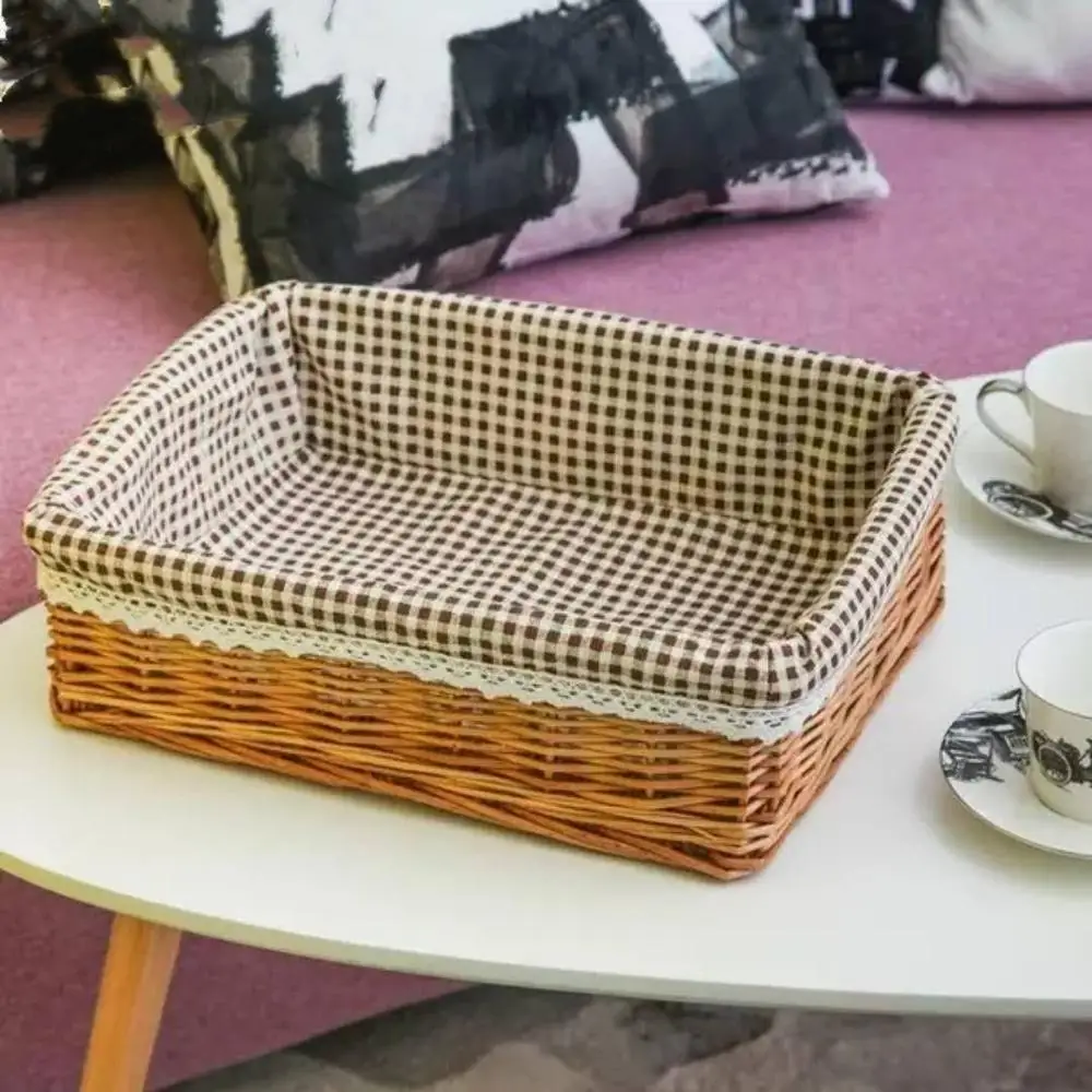 Wholesale Manufacturer Handmade Natural Wicker Fruit Bread Basket Cheap Picnic Eco Storage Baskets