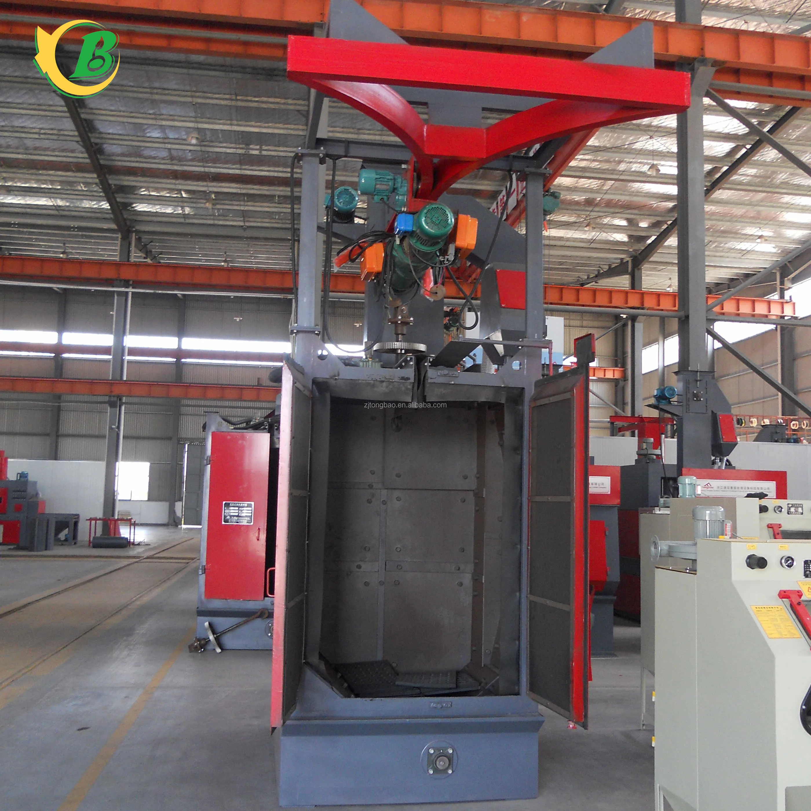 Double hook shot blasting machine/Shot blasting cleaner/Sandblasting equipmen/Double Hanger Spinner Hanger Hook Type