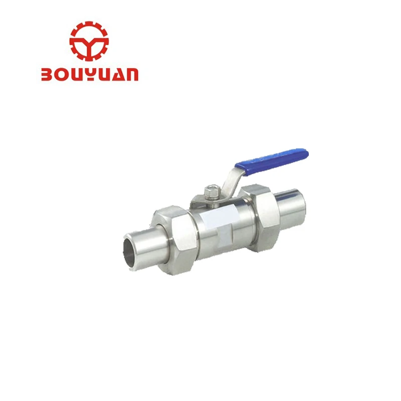 
carbon steel 3pc ball valve SS304 stainless steel welded ball valve with lock 