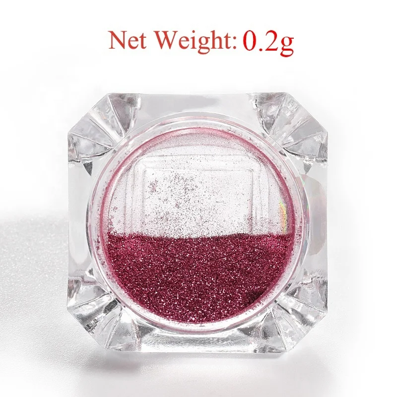 Зеркало для ногтей хромированный художественный блеск Хамелеон пигментная пудра для маникюра Типсы для ногтей декоративные аксессуары Гель-лак пыль
