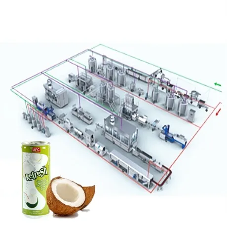 NEW condition turn key project complete coconut milk processing machines line