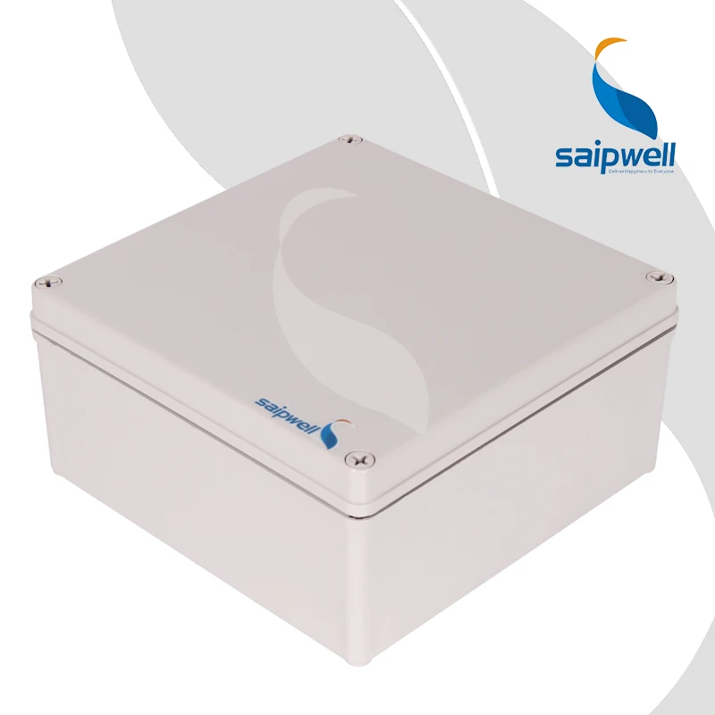 Saip Saipwell DS-AG-2020-S 200*200*95mm Saip Saipwell IP65 Plastic ABS/PC/PVC/SMC Waterproof Electronic Project Enclosure Case