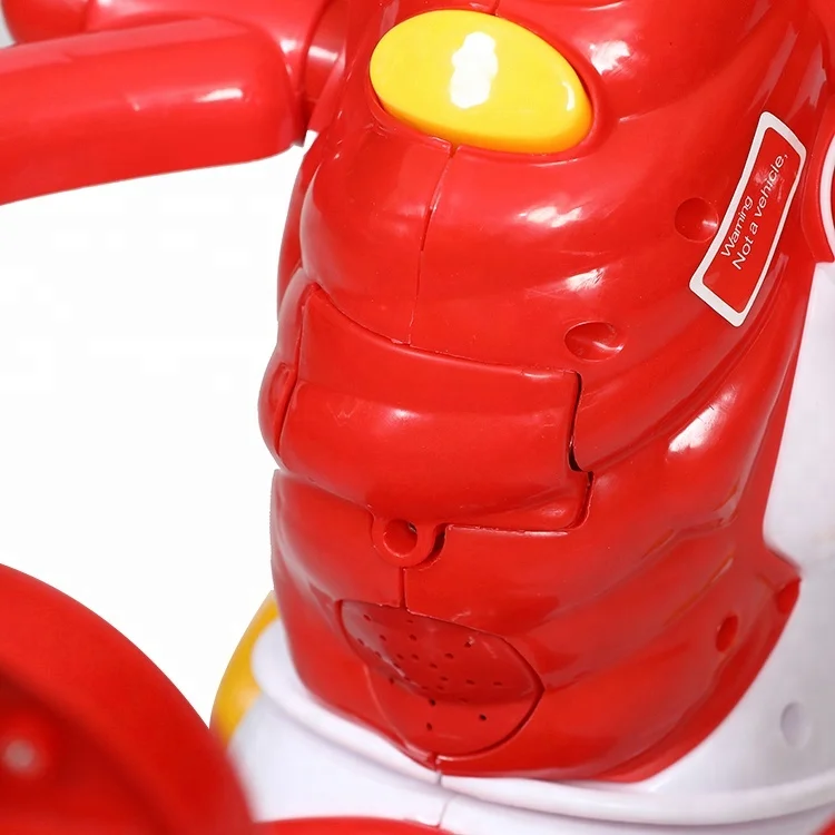 Girls horse ride rocking toy with push handle