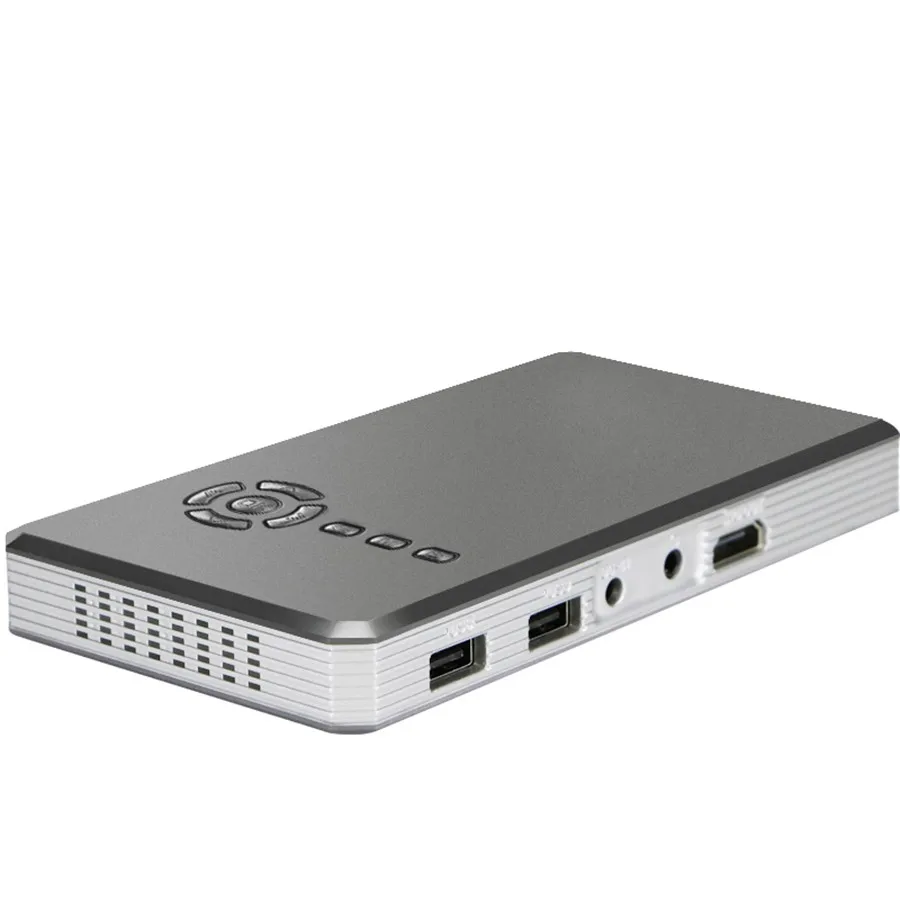 Quad Core 1 Г 16 Г WI-FI Smart Bluetooth Mini dlp Проектор встроенный аккумулятор 5000 мАч привело Лучемет с Miracast DLNA