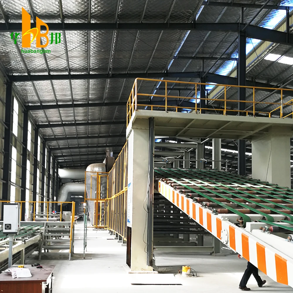 Building material drywall/gypsum board/plasterboard making machine