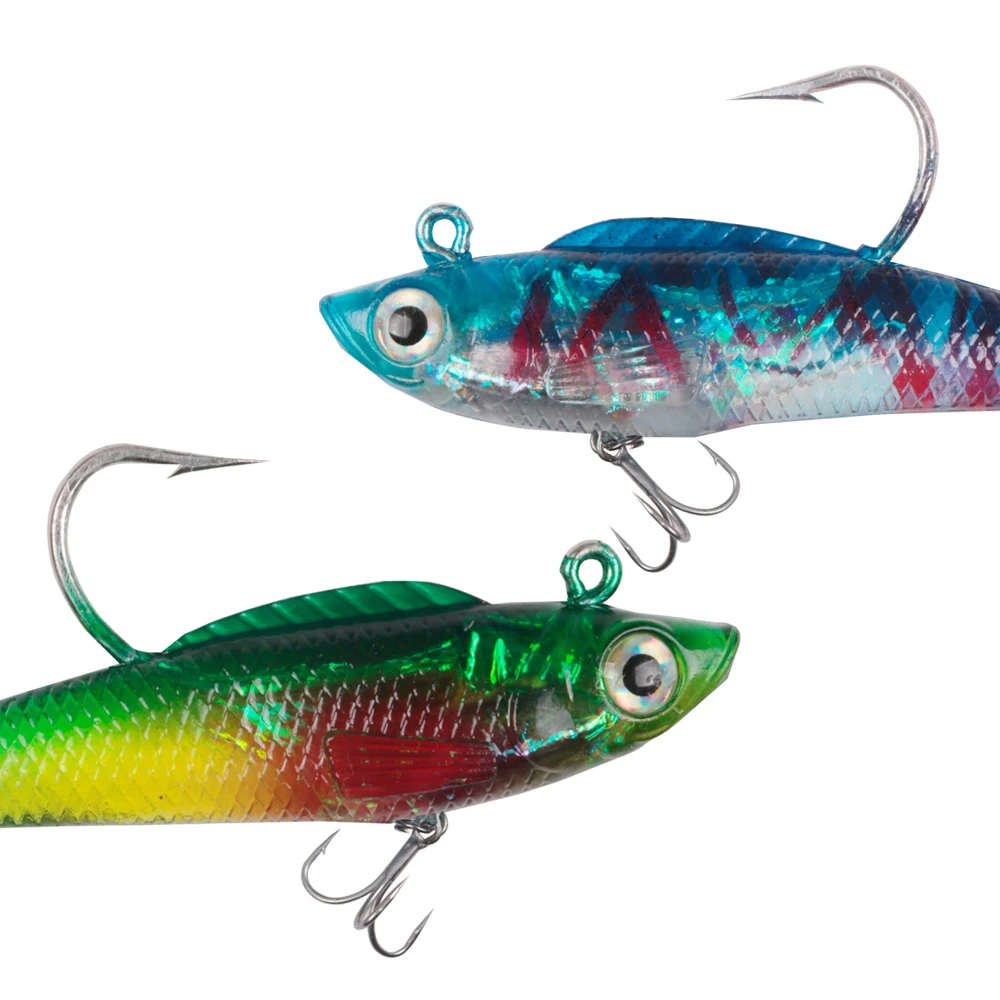 
wholesales new kinds 3d eyes for fishing lures 18g 95mm soft plastic lure sinking fish lure vib 