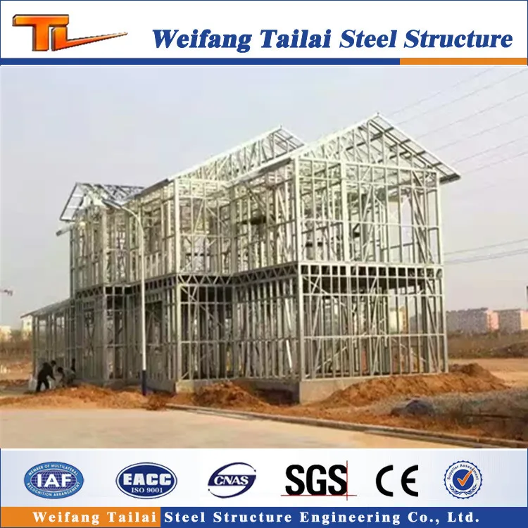 China design with import software New environmental light steel Prefabricated villa