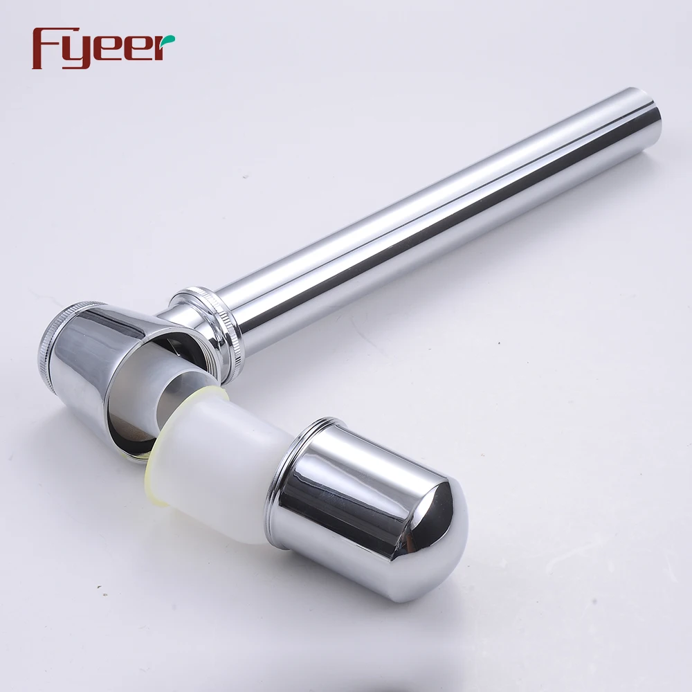Fyeer Brass Chrome Plated Basin Siphon P Trap