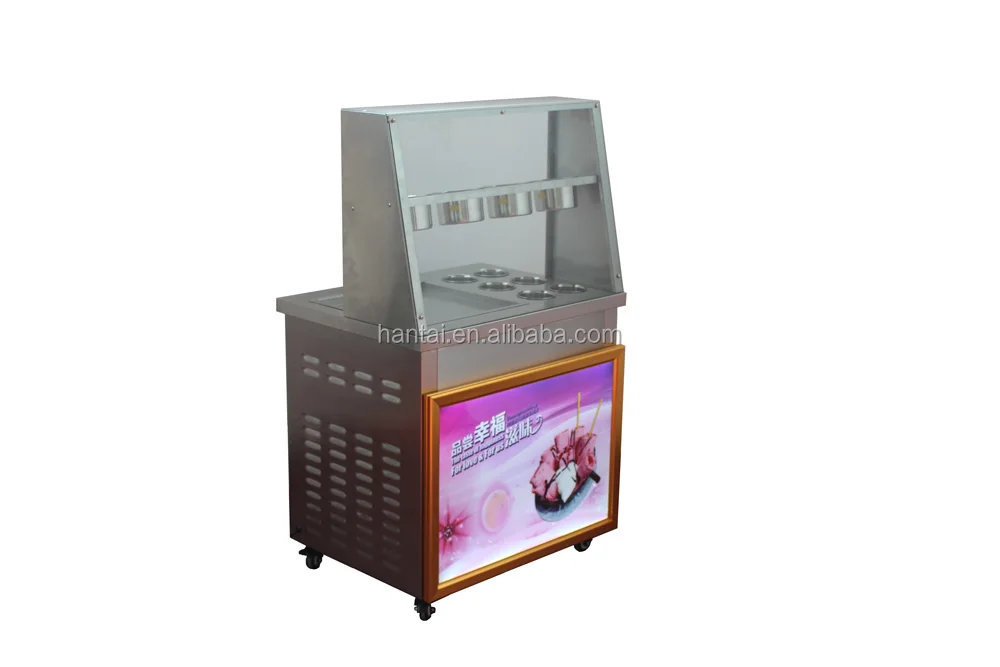 Thailand food fried yogurt fried ice cream making machine