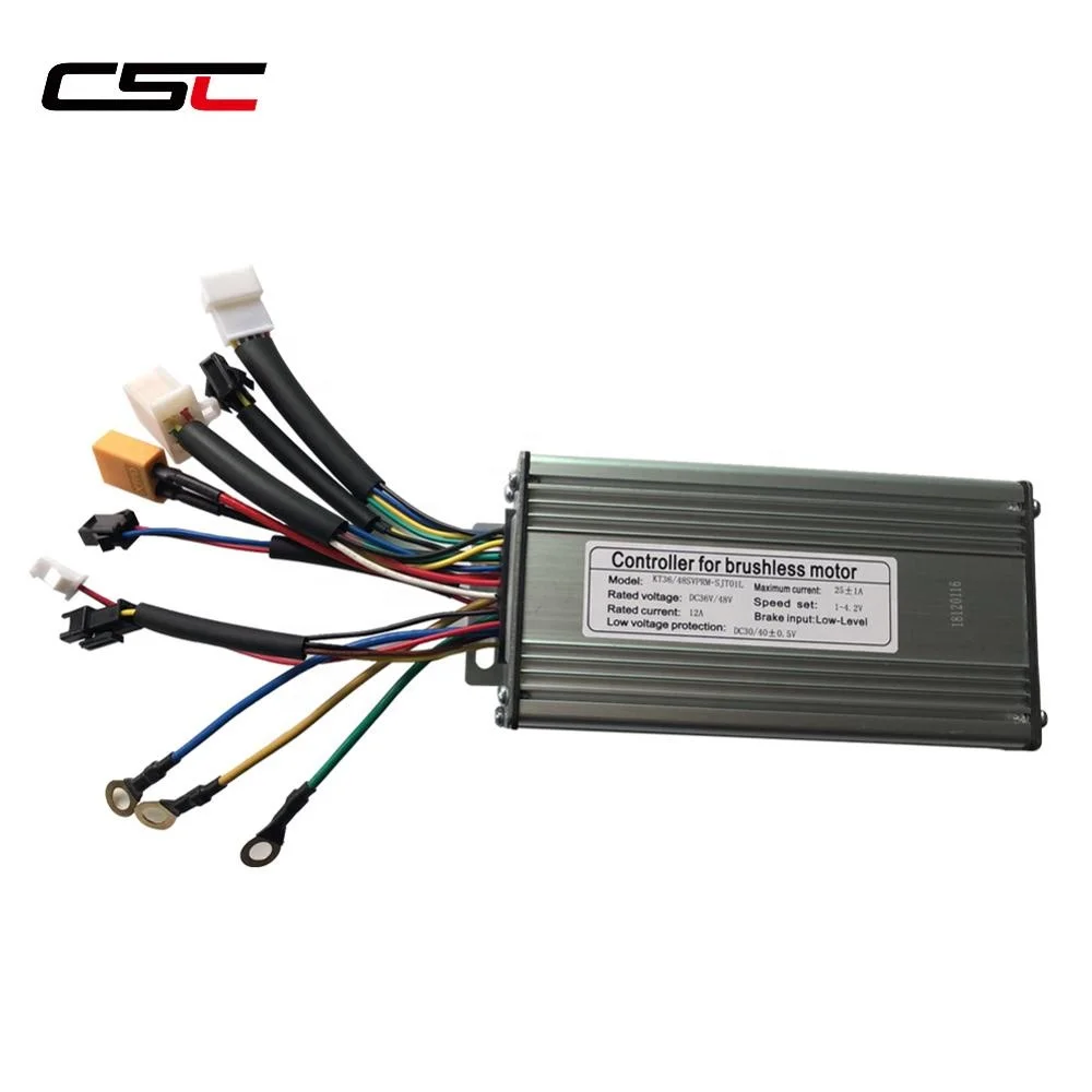 36/48V 250/350/500 Вт Электрический велосипед Скутер с бесщеточным двигателем 9 Mosfet синусовое управление с цветными KT светодиодный дисплей регенерации