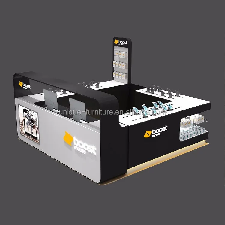 Черный цвет boost Мобильный телефон LCD/LED монитор power bank прилавок-витрина дизайн для продажи