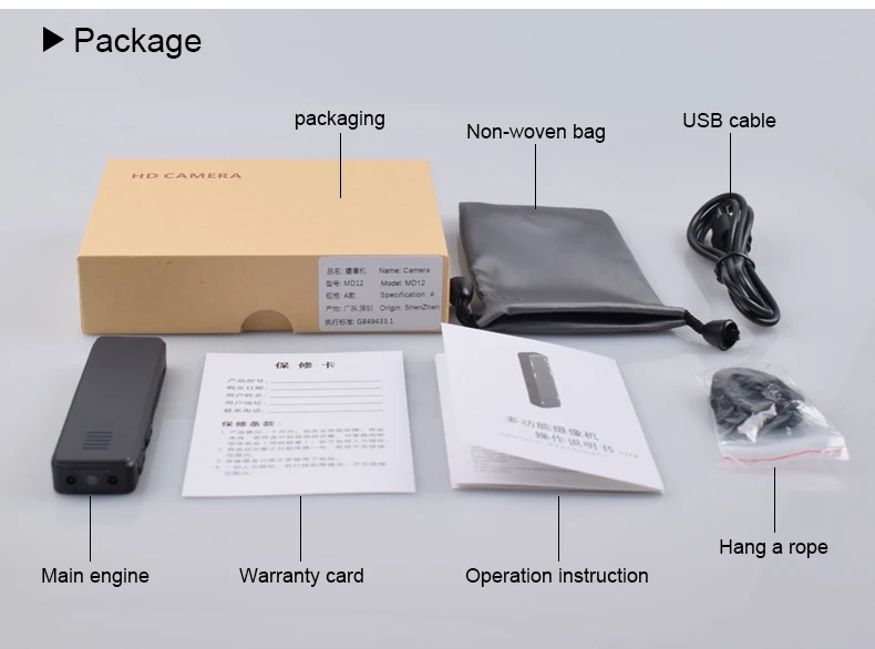 Mini DV Camera Camcorder HD 1080PMicro-Pen Camera Video Voice Recorder Mini Camara Digital Cam